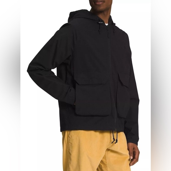 NWT THE NORTH FACE W Ripstop Wind Hooded Full‎ Zip Utility Black Jacket Sz XXL - Picture 3 of 14